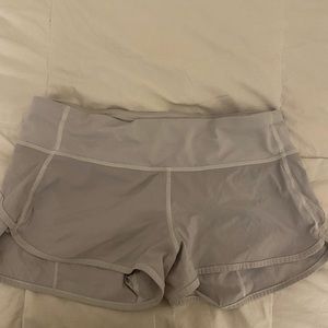 white speed up shorts 2.5”
